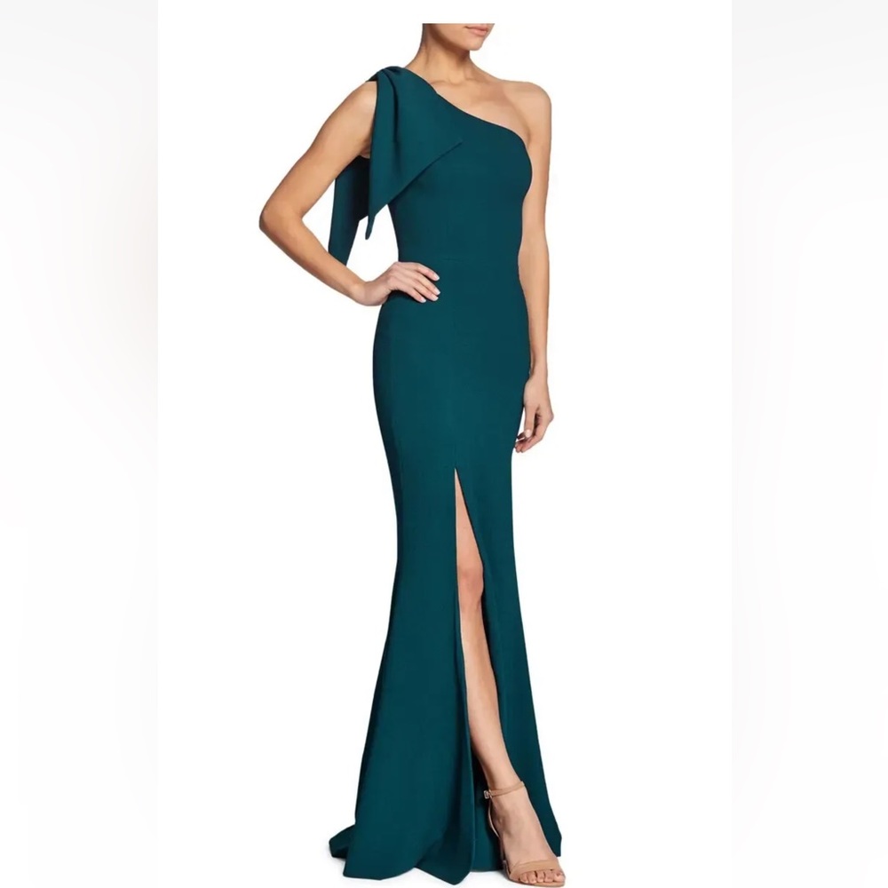 Green evening dress